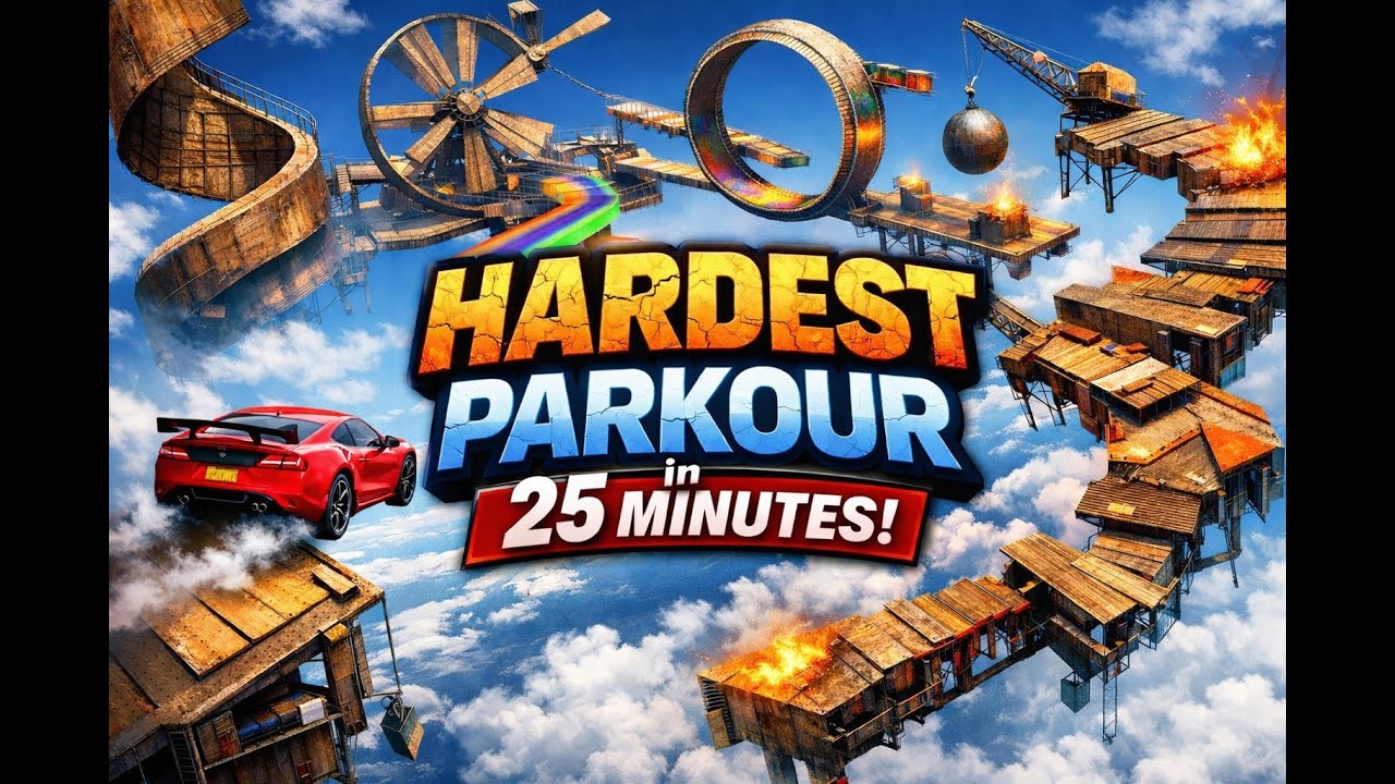 Hardest parkour in 25 minutes!