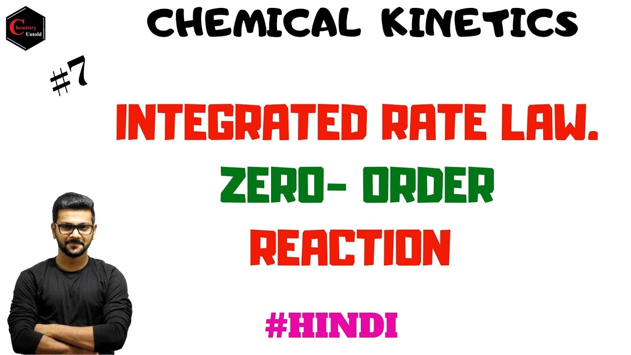 CHEMICAL KINETICS || ZERO ORDER INTEGRATED RATE LAW
