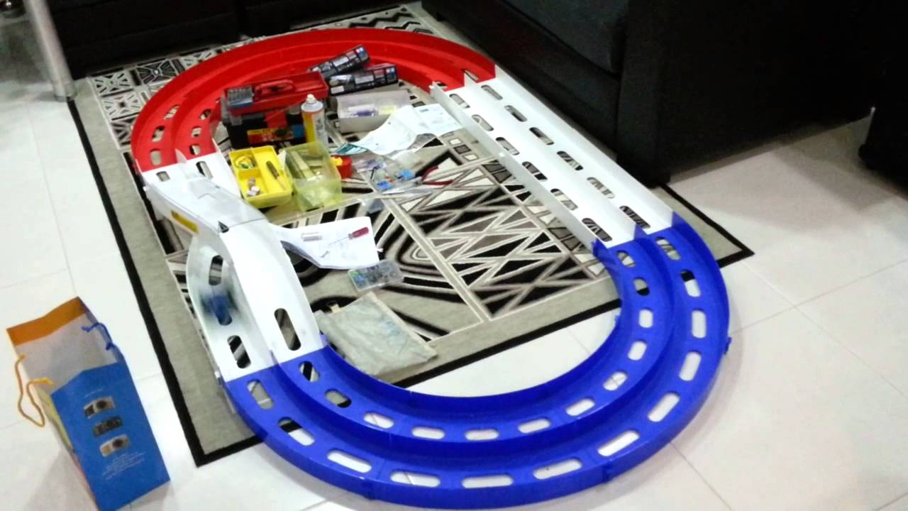 Tamiya Mini 4wd tech setup test-run.
