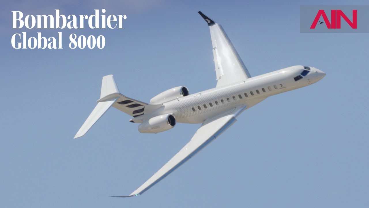 Bombardier's Global 8000 Flagship Jet Makes Flying Display Debut at Farnborough Airshow 2026 &ndash;&nbsp;AIN