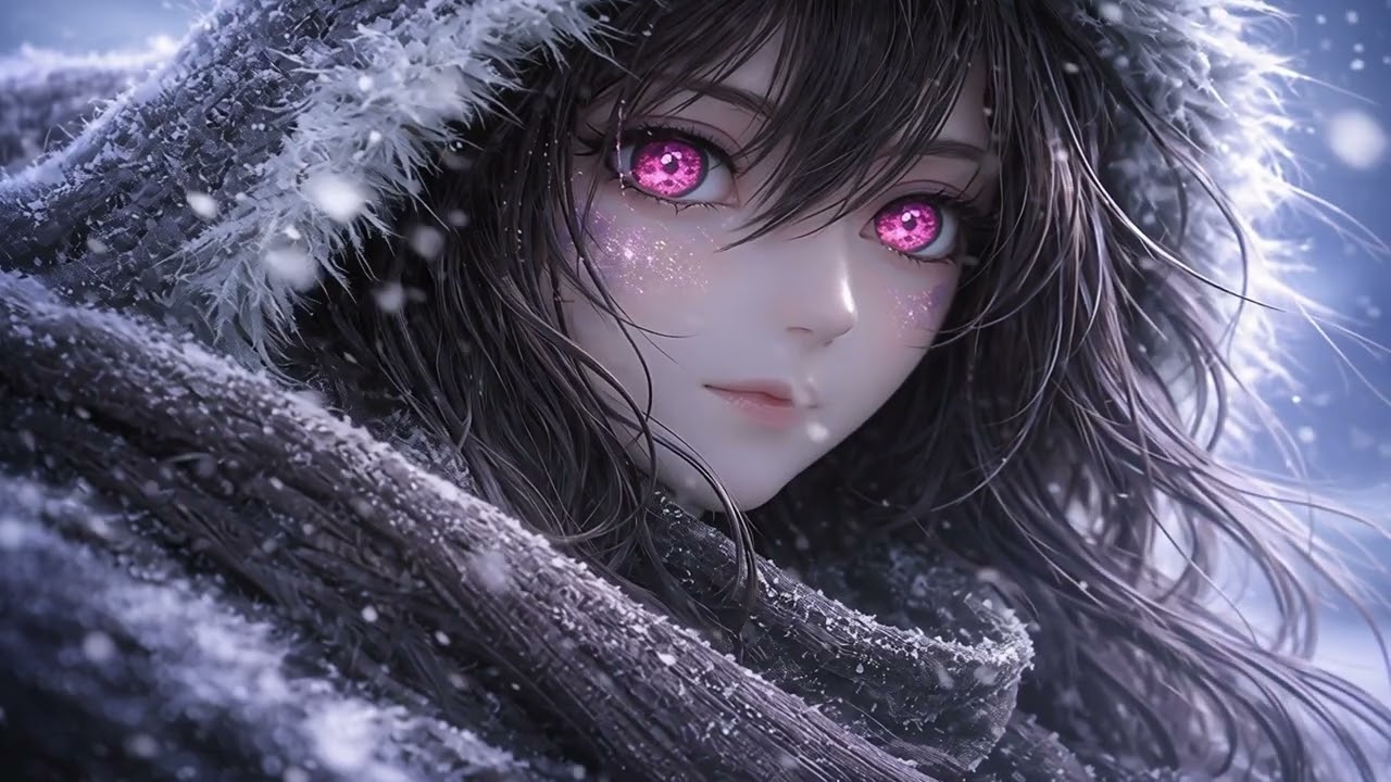Anime Background ❄️ | Winter Night Vibes (Animated + Music)