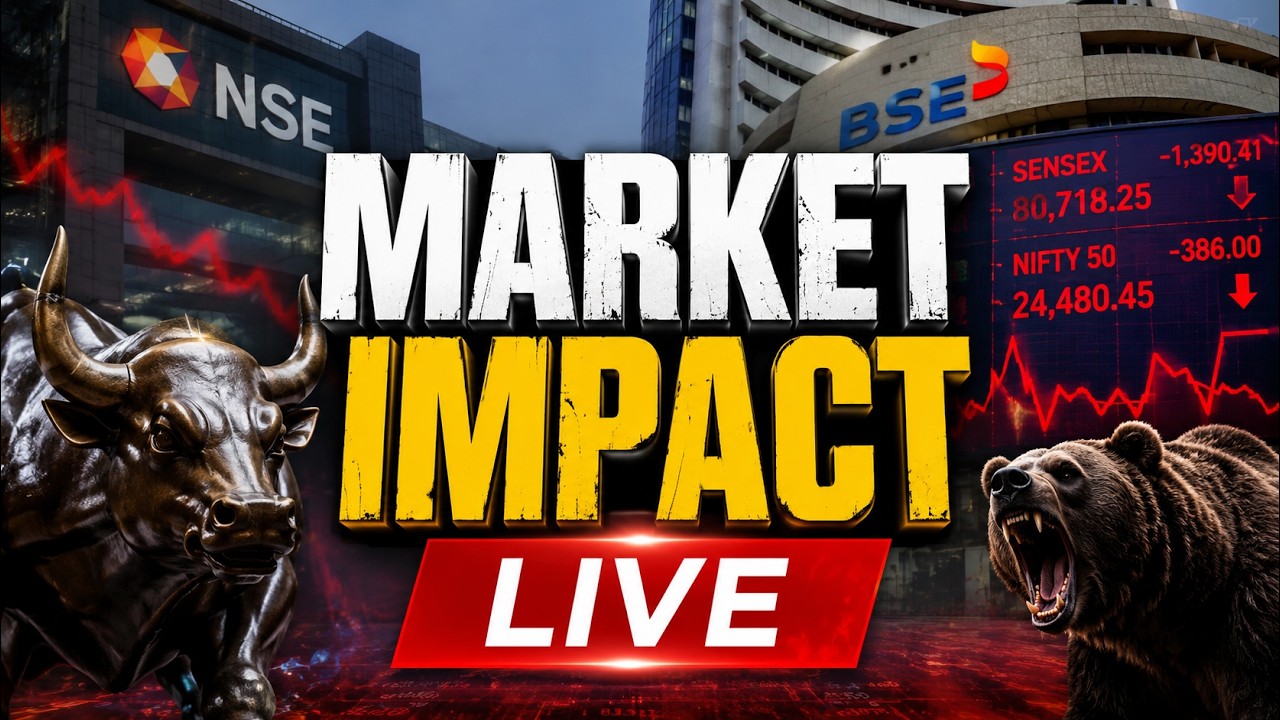 Stock Market Impact LIVE | Iran Missile Attack, Oil Shock & Market Fallout | LIVE Analysis