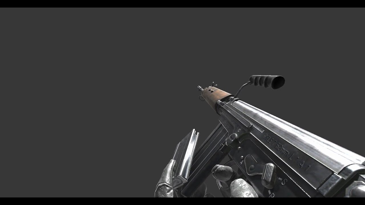 FN FAL Viewmodel Animations  |  Blender