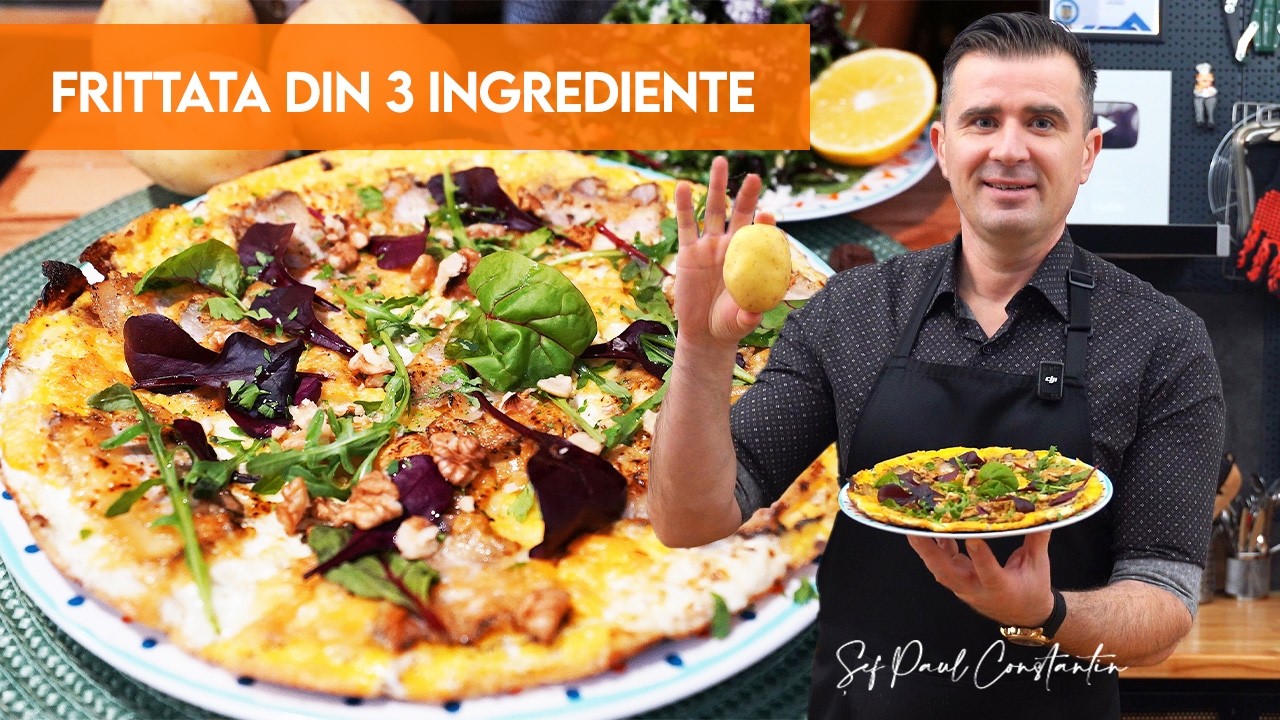 🍳 N-ai nimic în frigider Frittata cu 3 ingrediente, gata în 10 minute 🥓🥔  Șef Paul Constantin