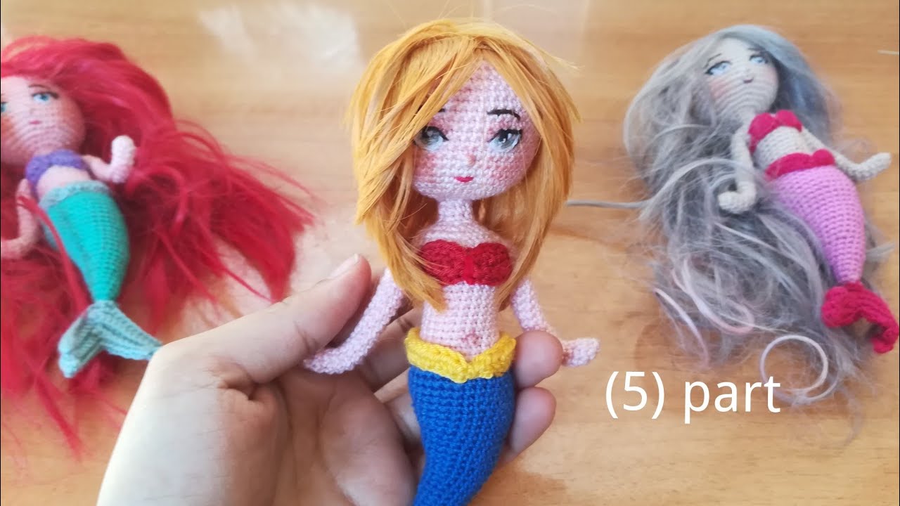 الجزء الخامس)(5) والاخير لعروسه البحر اريل ❤️how to make doll