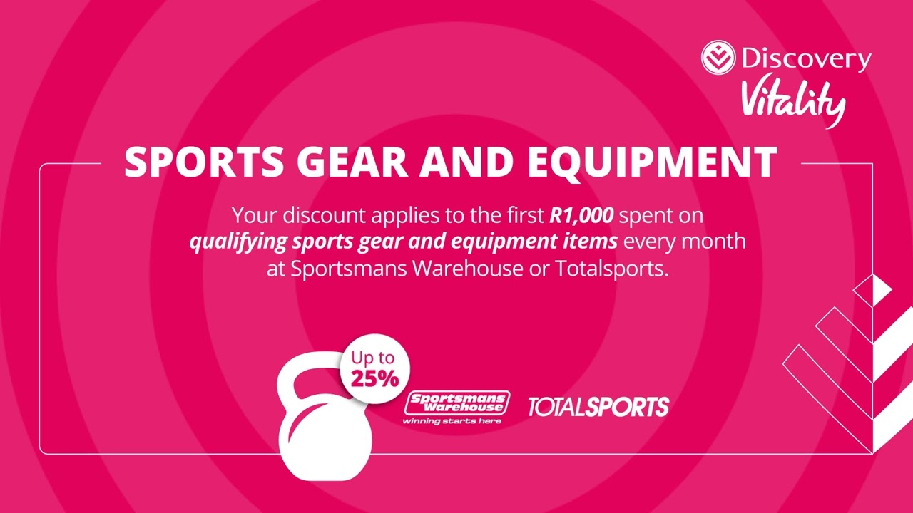 Vitality Active Gear &ndash; Sports Gear and Equipment upfront discount