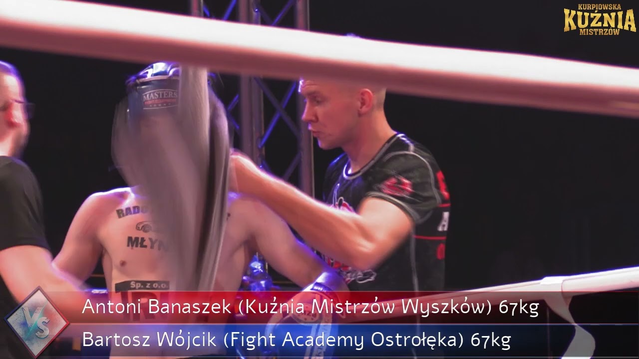 K-1 Antoni Banaszek Kuźnia Mistrzów Wyszków vs Bartosz Wójcik Fight Academy Ostrołęka