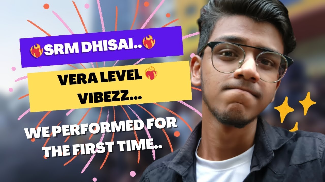 We performed for first time at SRM ❤️‍🔥Dhisai || @Rukbytes-2730 || #srm #dance