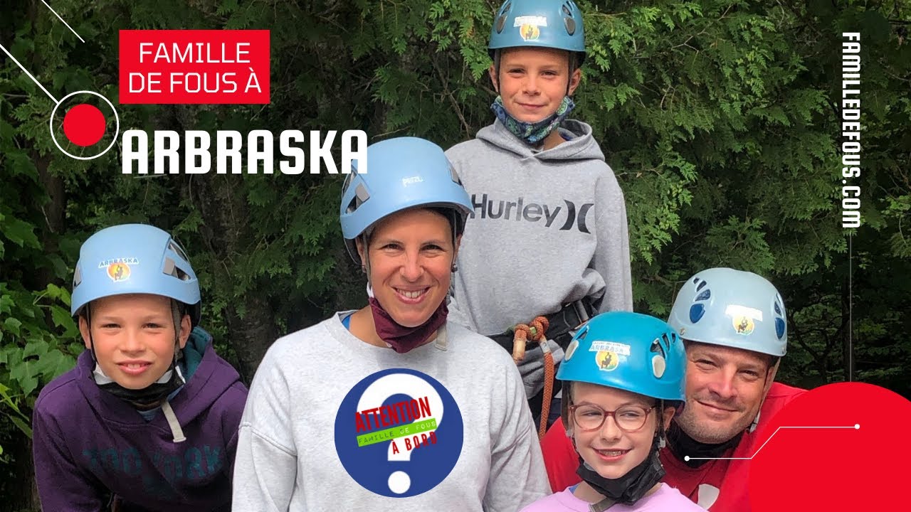 Famille de Fous &agrave;a Arbraska (Rawdon) - Parcours dans les arbres en famille - Activit&eacute; familiale