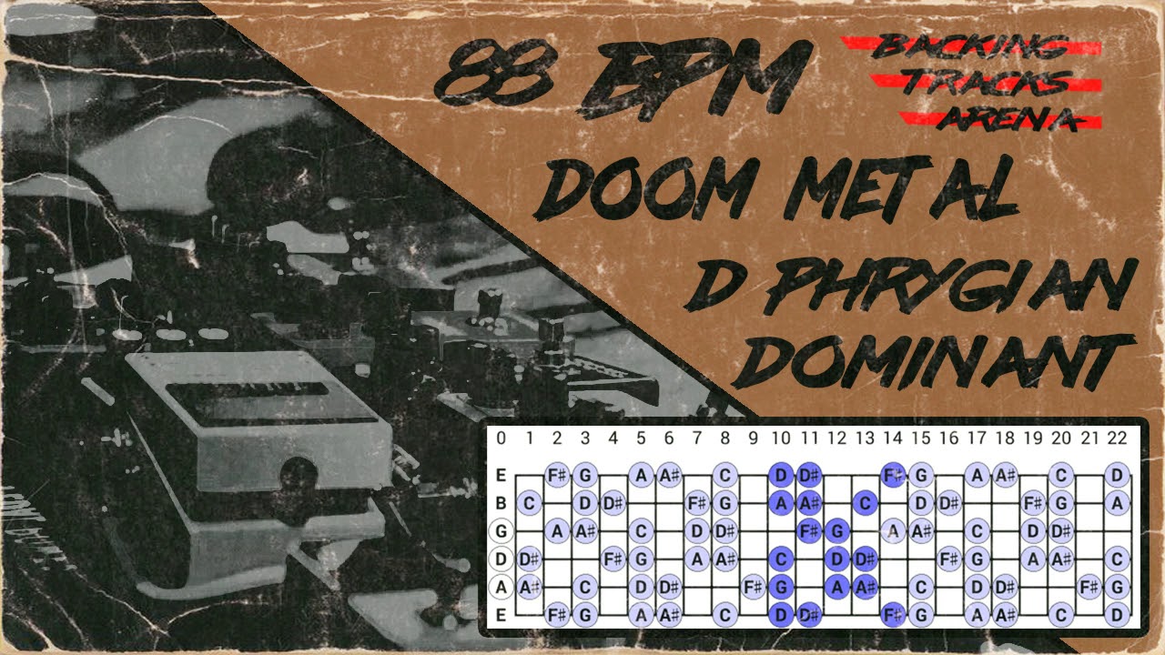 Doom Metal Egypt Backing Track | D Phrygian Dominant 88 BPM