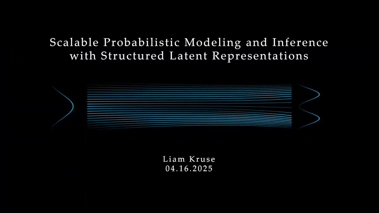 Scalable probabilistic modeling and inference with structured latent representations