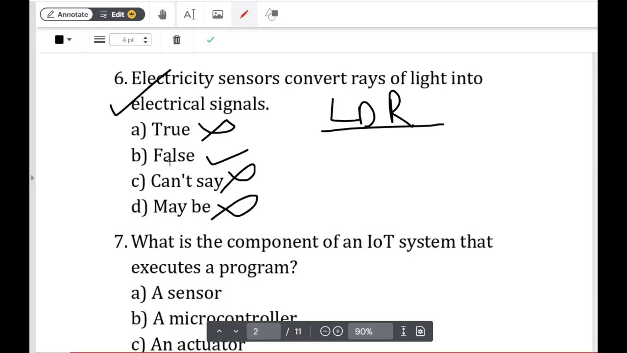 IoT O LEVEL_MCQ - VIDEO 11
