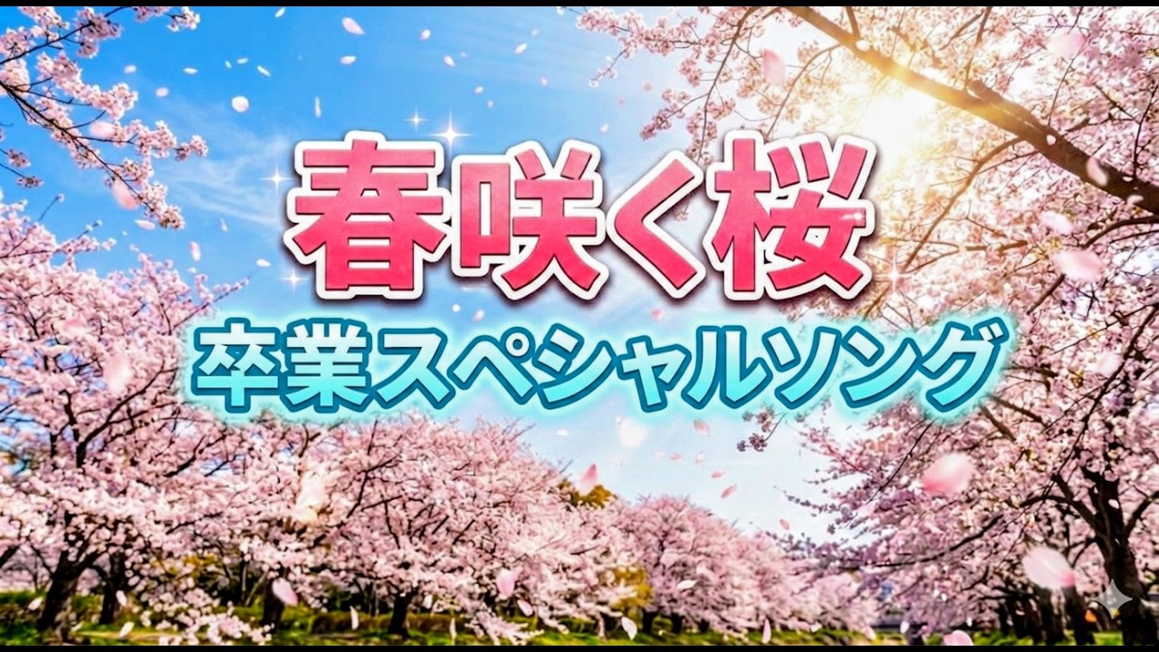 新曲リリース 卒業ソング「春咲く桜」New song release Graduation song 