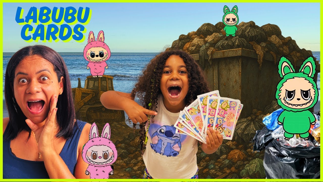 ACHAMOS CARDS DO LABUBU NO LIXO!! -CARDS RAROS