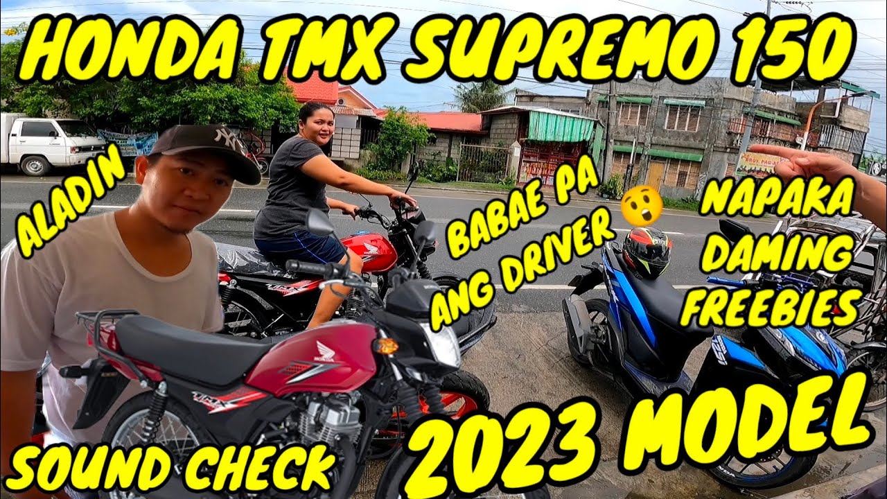 Honda TMX SUPREMO 150 2023 MODEL | SOUND CHECK | BALIWALA SA BABAE i DRIVE | Daming FREEBIES