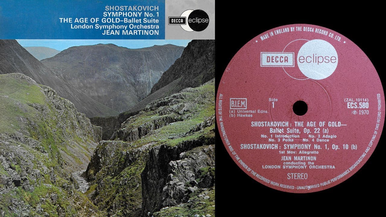 Shostakovich - The Age Of Gold (Martinon) (#vinyl: Yamaha MC-1x, PTP Solid12, Graham Slee Accession)