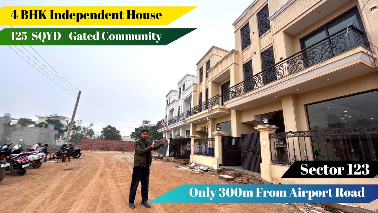 4 BHK Independent Villa for Sale in Sector 123 Mohali | Near Airport Road | Luxury Villa 🏡