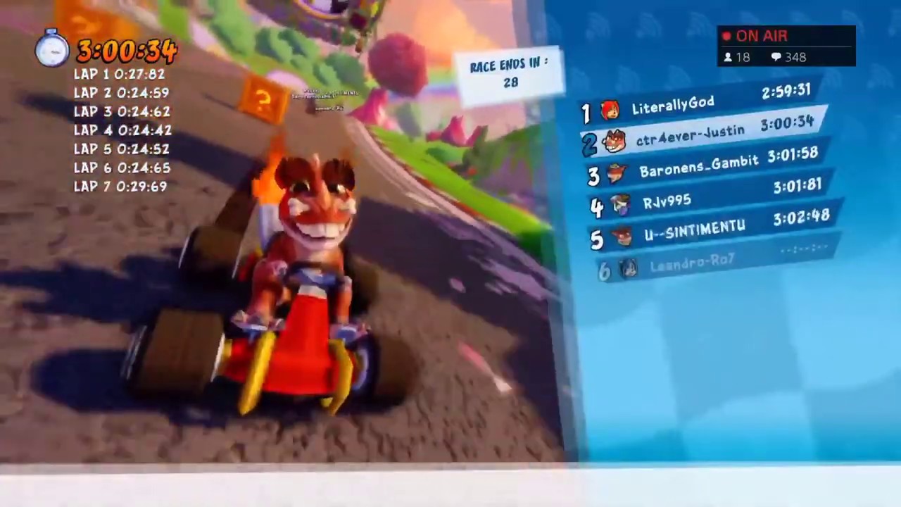 @ctr4ever-Justin [Crash Team Racing: Nitro-Fueled] xD