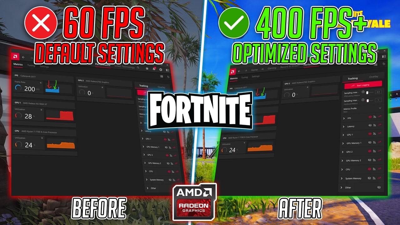 Fortnite &ndash; BEST AMD Radeon Settings for MAX FPS & Zero Lag in 2026! 🔧📈