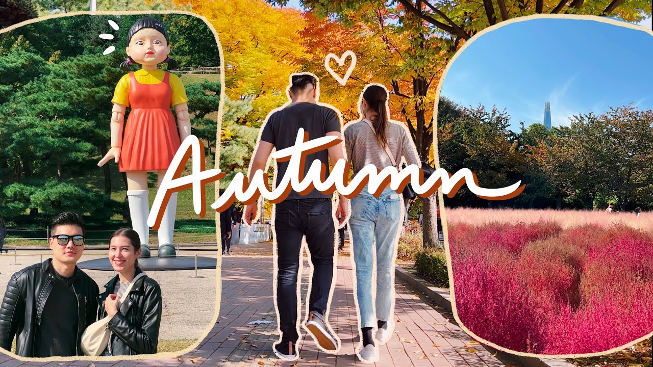 Fall in SEOUL 🍂 Life-size SQUID GAME Doll 👁️👁️ Fall Colors, Traditional Korean Dessert | A Busy Week