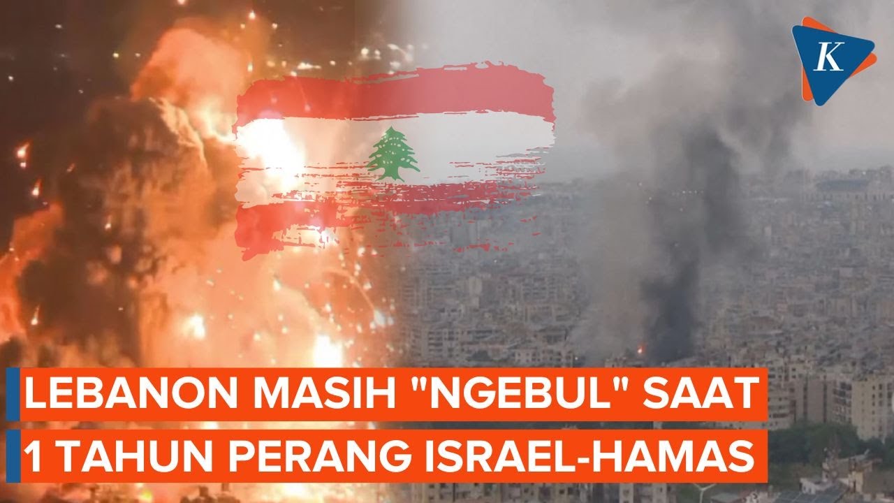 Asap Hitam Mengepul di Beirut Saat Setahun Perang Israel-Hamas