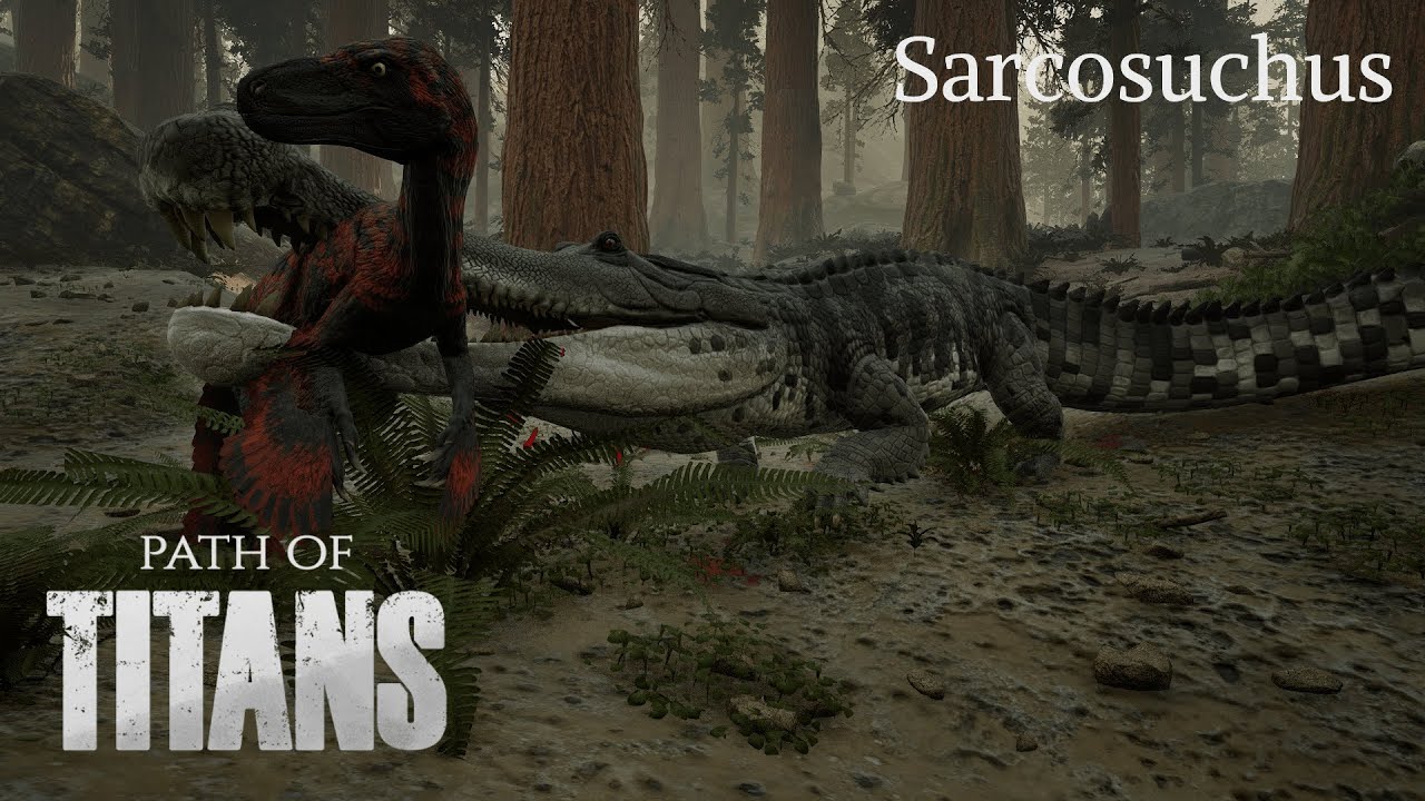 Growing a Sarcosuchus in Panjura | Path of Titans