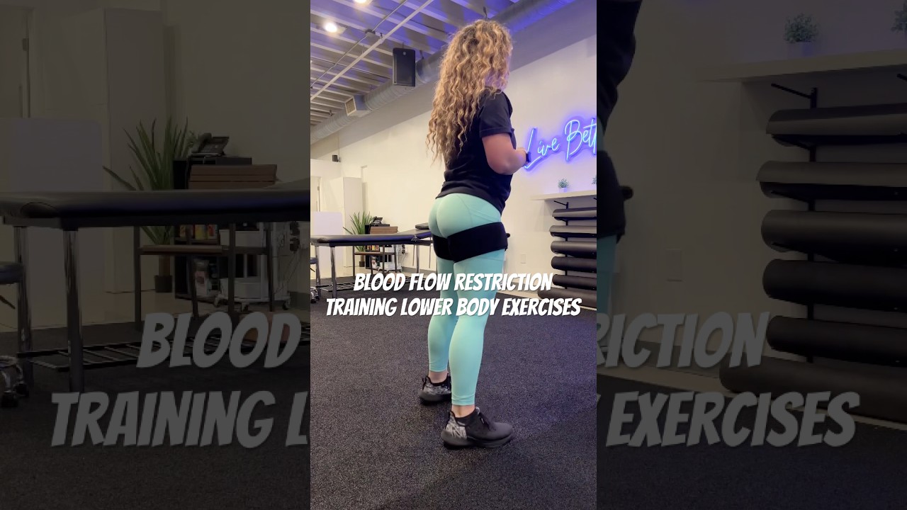 Blood flow restriction training aka BFR lower body exercises! 