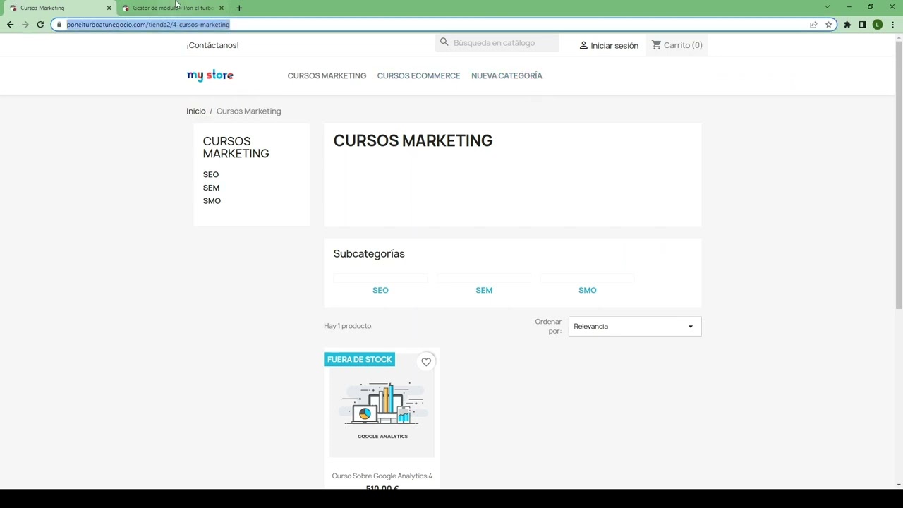 Prestashop 1.7 - ¿Cómo modificar el menú principal?