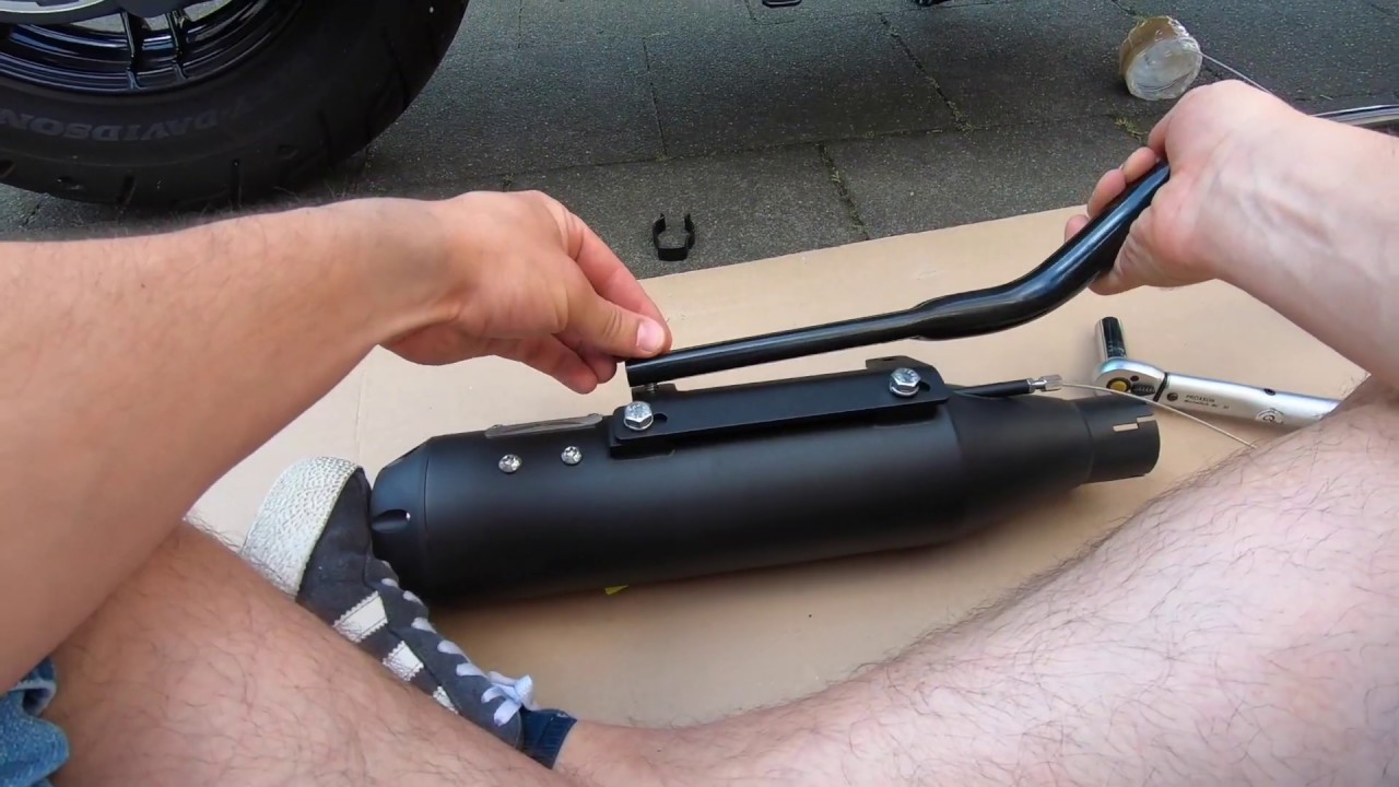 Harley Sportster 48 Wechsel Auspuff (Teil 3: Montage Penzl - Töpfe und Stellmotor)