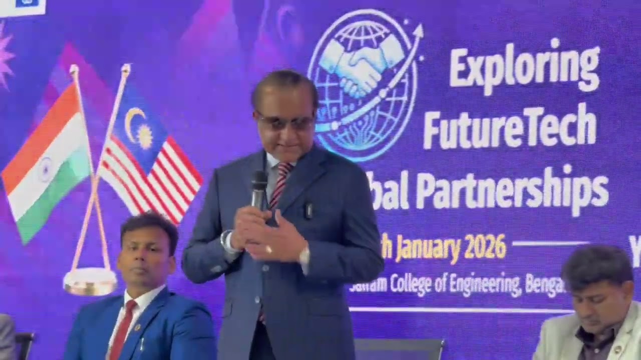 YB Jagdeep in Bangalore @ Sri Sairam College of Engineering