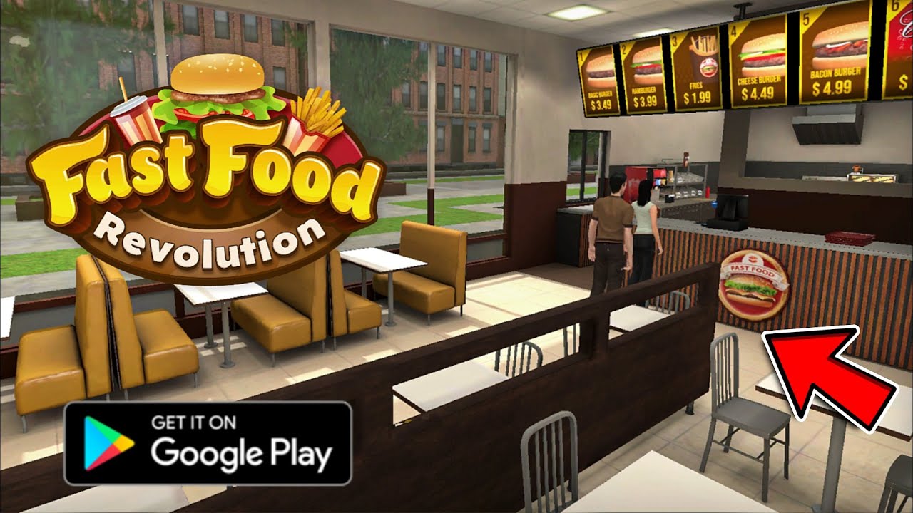 Fast food revolution محاكي المطعم للاندرويد لعبة محاكاة واقعية جديدة 2025