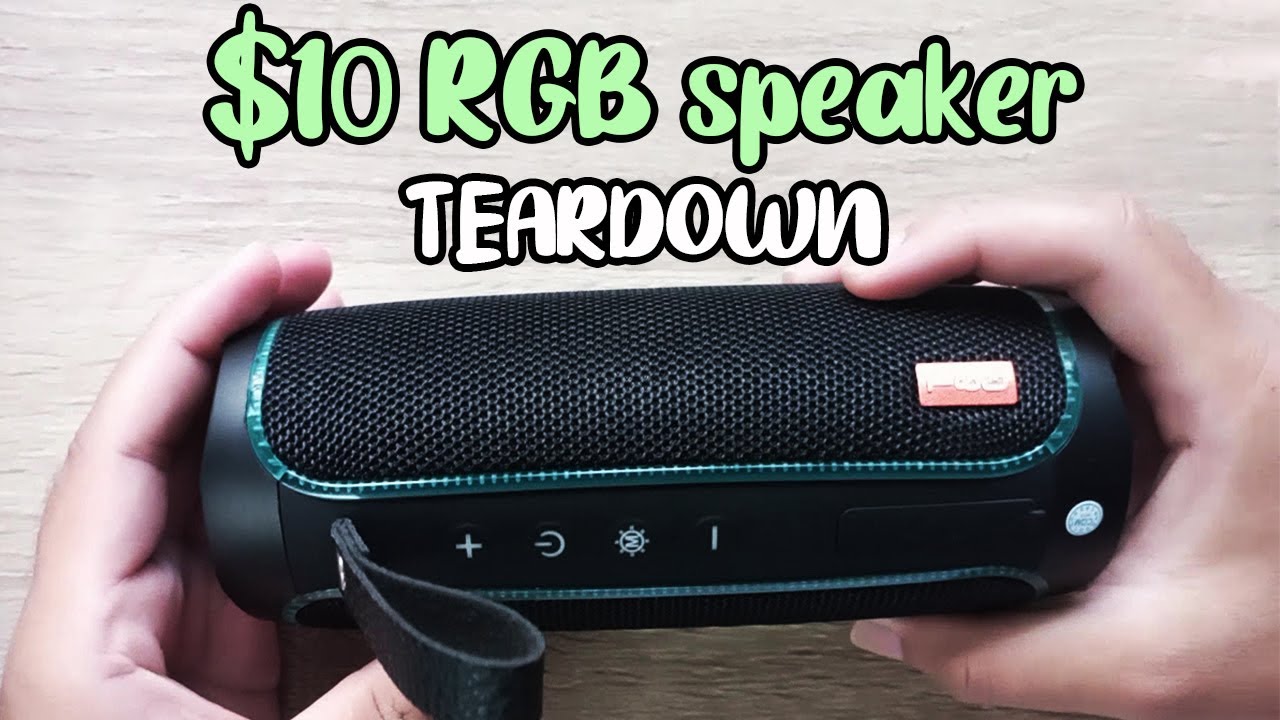 T&G TG 287 $10 RGB Wireless Bluetooth speaker  FULL TEARDOWN