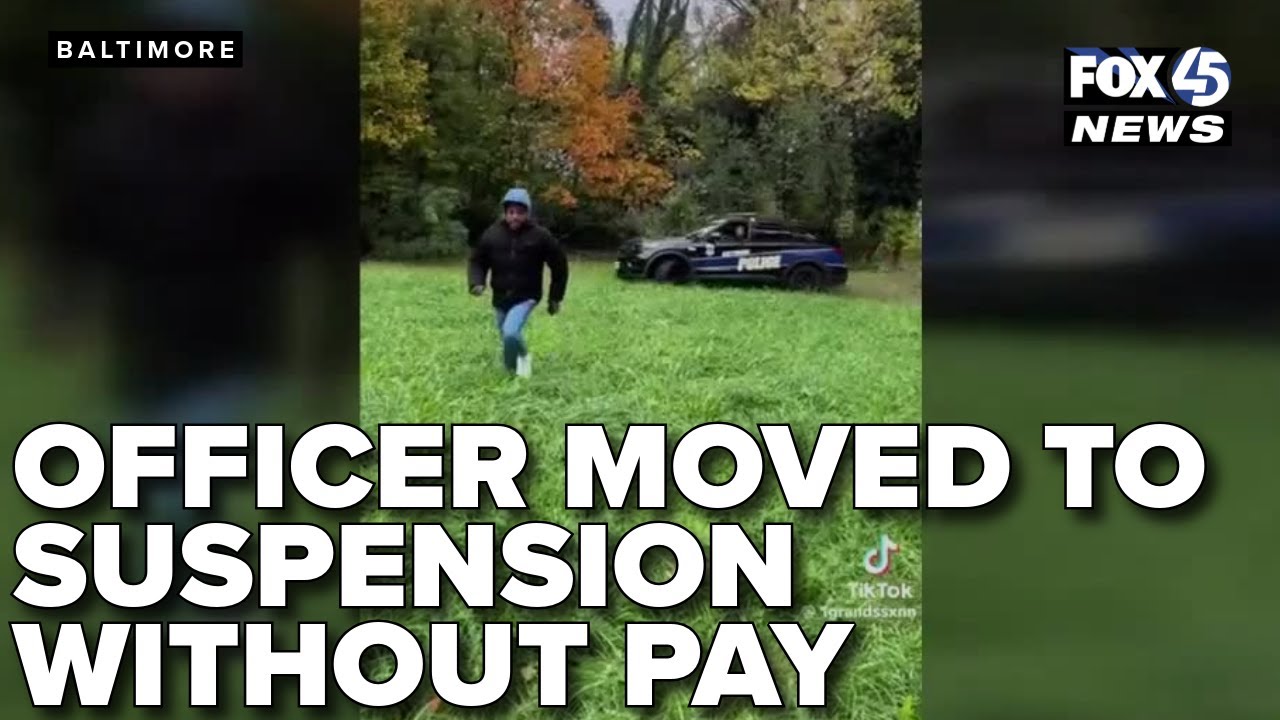 Baltimore Police officer moved to suspension without pay after viral video