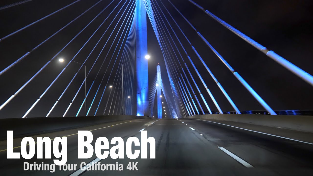 [4K] Long Beach🇺🇸 Night Drive - Driving Downtown - Long Beach, California