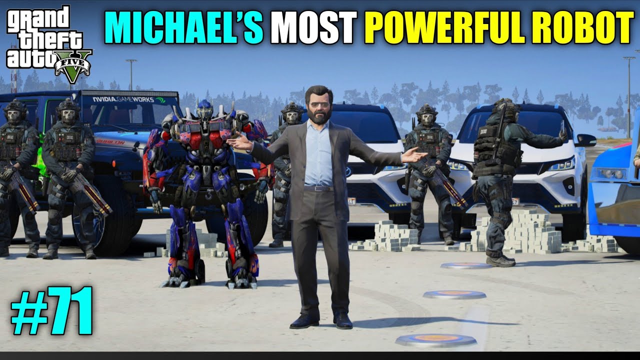 MICHAEL’S NEW ROBOT ENTRY SHOCKED EVERYONE🤖🔥 | GTA 5 GAMEPLAY #71 | @TechnoGamerzOfficial