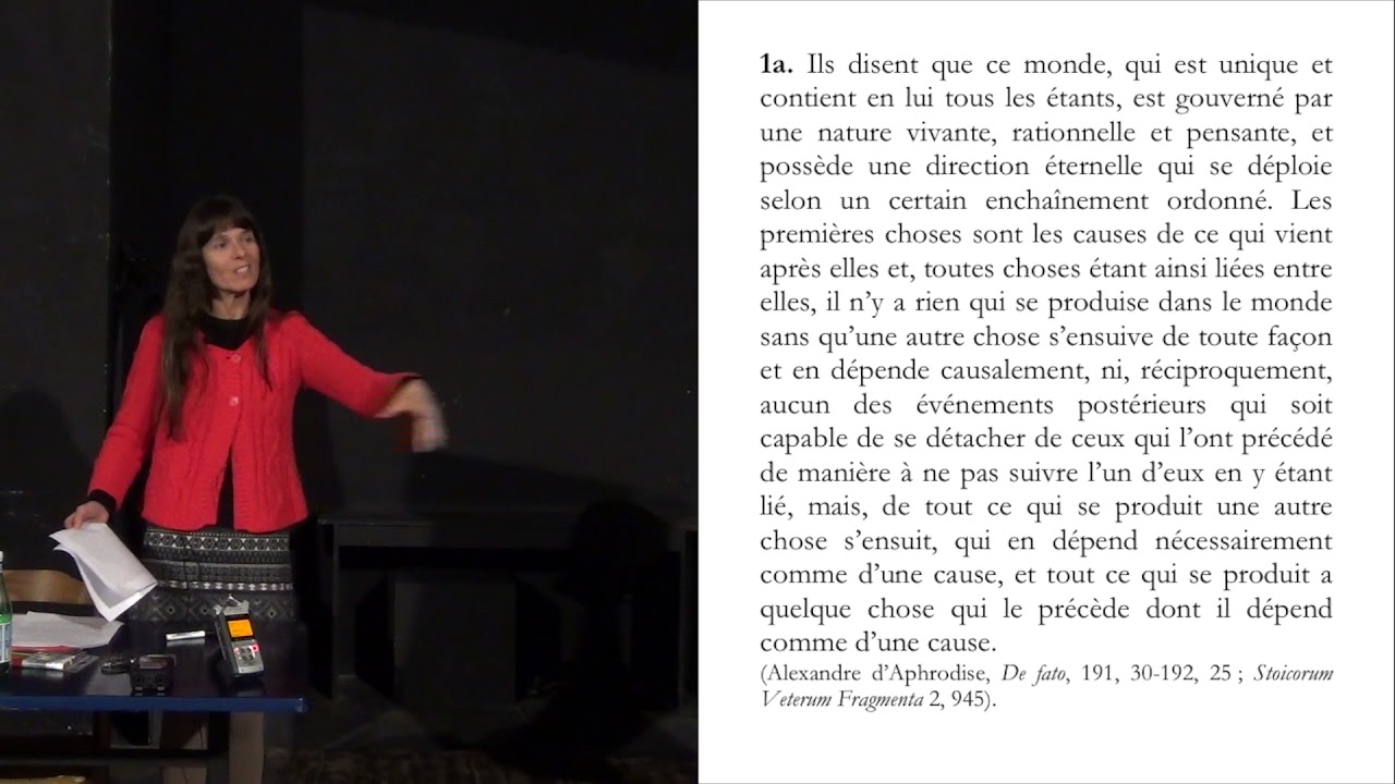 Liberté et déterminisme, par Annick Stevens - Séance 3