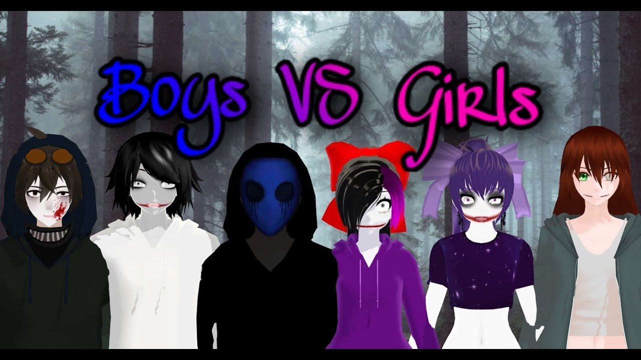 [MMD] Boys VS Girls ~ Creepypastas (Bubbleto) especial 2k sub