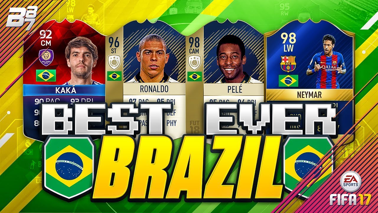 THE BEST EVER BRAZIL TEAM ON FIFA! w/ ICON 96 RONALDO AND ICON 98 PELE!