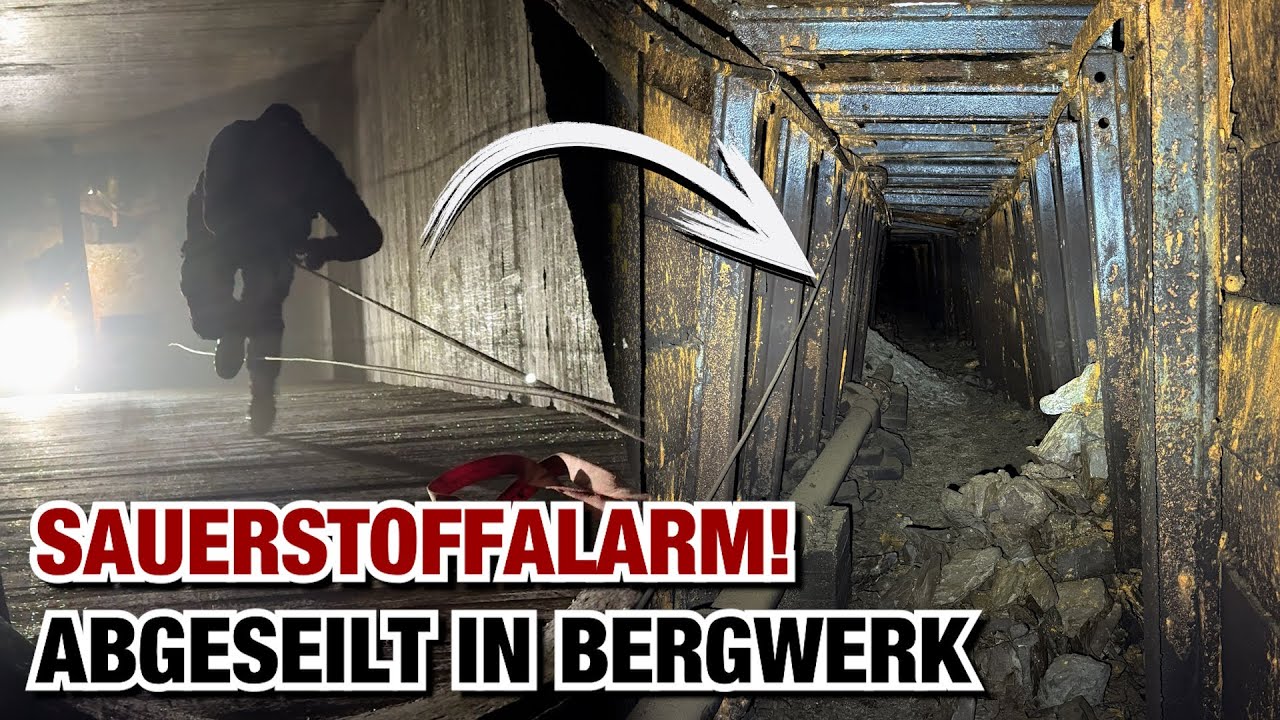 Sauerstoffalarm! Abgeseilt in 150 Jahre altes Bergwerk