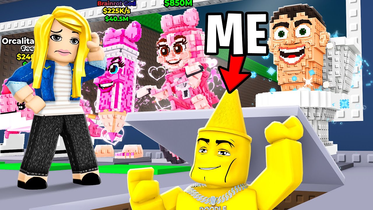 Living Inside CRAZY FAN GIRL Base Until She Notices (Steal A Brainrot)