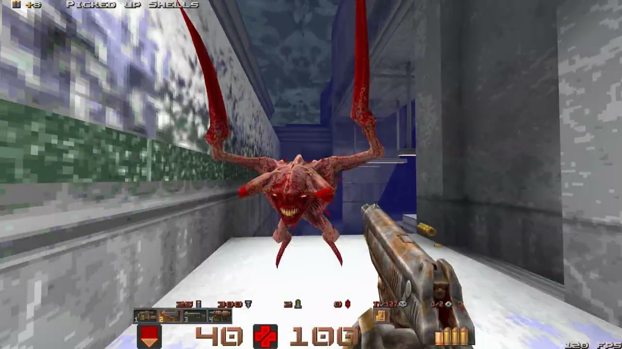 Quake Brutalist Jam 3 - Snow, Concrete and Fog by chadquad brutal difficulty 100%