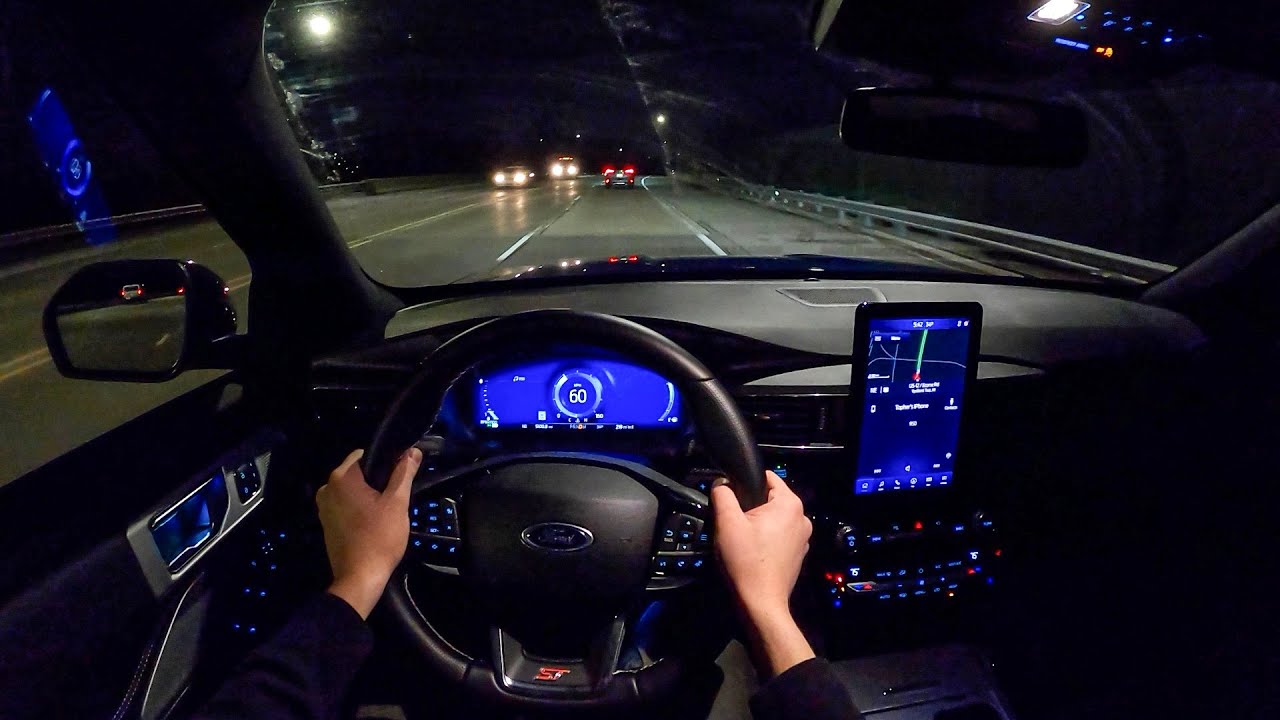 2021 Ford Explorer ST - POV Night Drive (Binaural Audio)