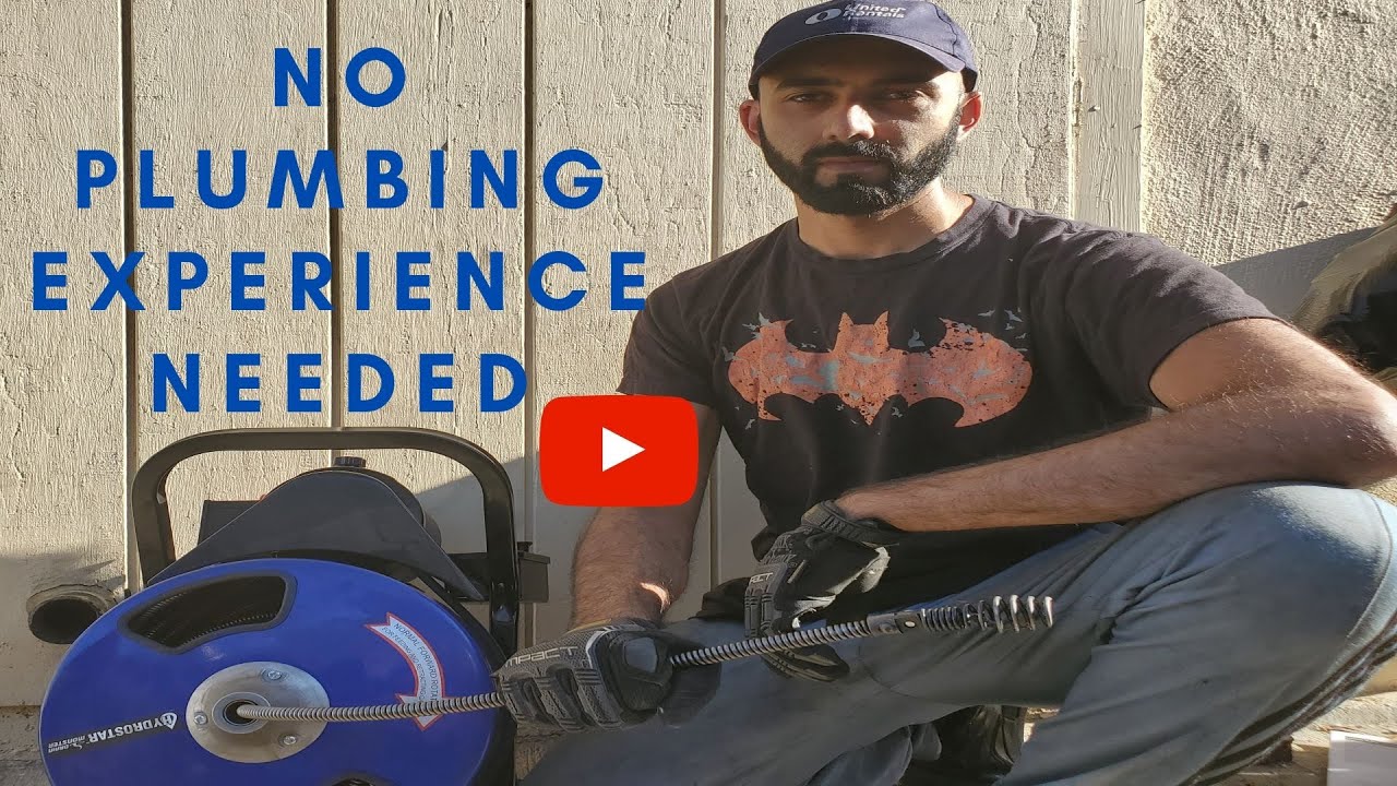 DIY Drain Unclogging Using A Harbor Freight Electric Drain Cleaner