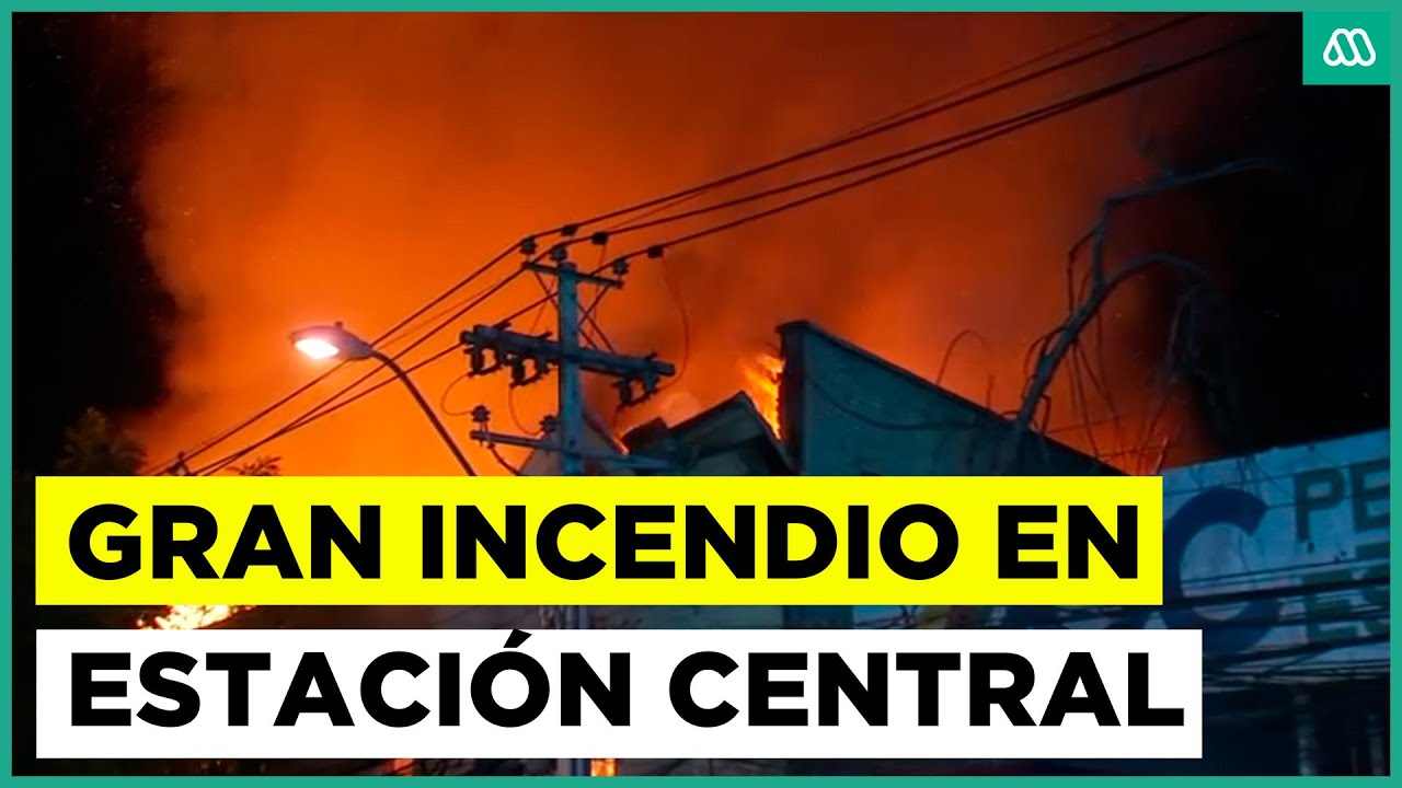 Incendio se desarrolla en Estación Central: Está cercano al Terminal San Borja