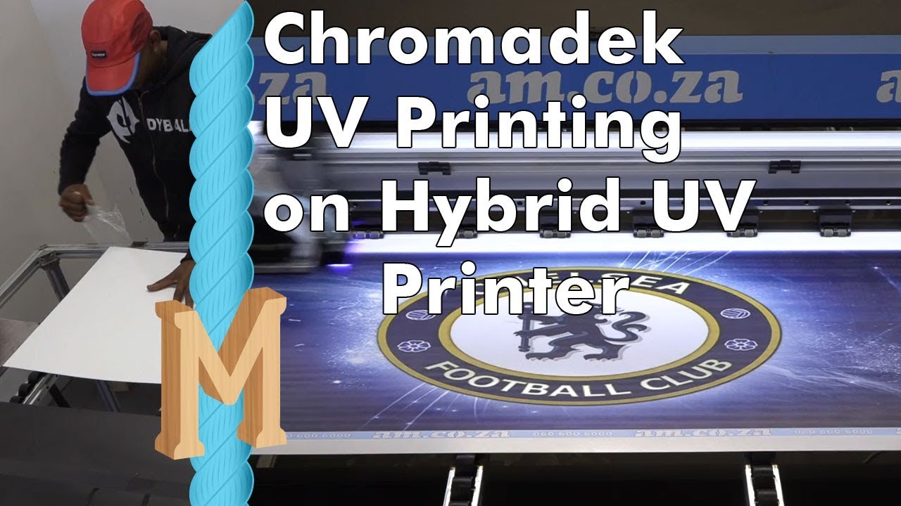 UV Print on Chromadek Sheet, Tested on New FastCOLOUR Hybrid UV Printer First Assembled