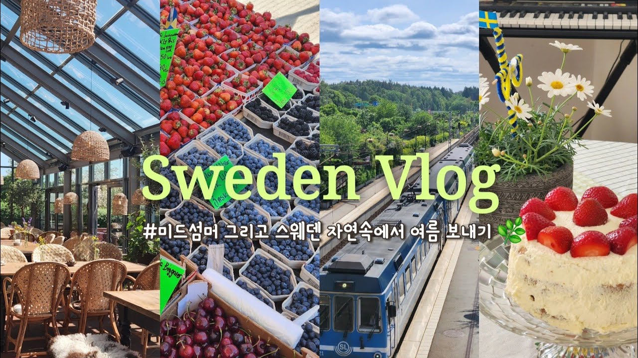 [VLOG] 스웨덴 브이로그🇸🇪 | 미쉘린 레스토랑 추천 | 스톡홀름 교외여행 추천 | 미드섬머 | 하지축제보내기