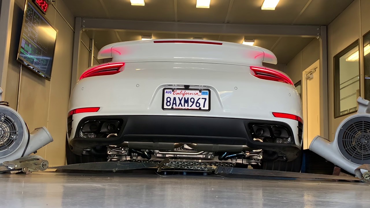 Porsche 991TT By Design Kline 76/70 exhaust Dyno 2