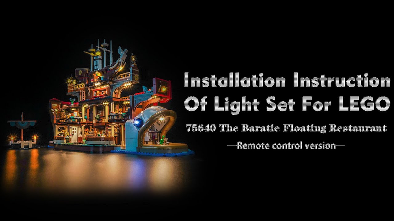 Installation Instruction Of Light Set For LEGO 75640 The Baratie Floating Restaurant.
