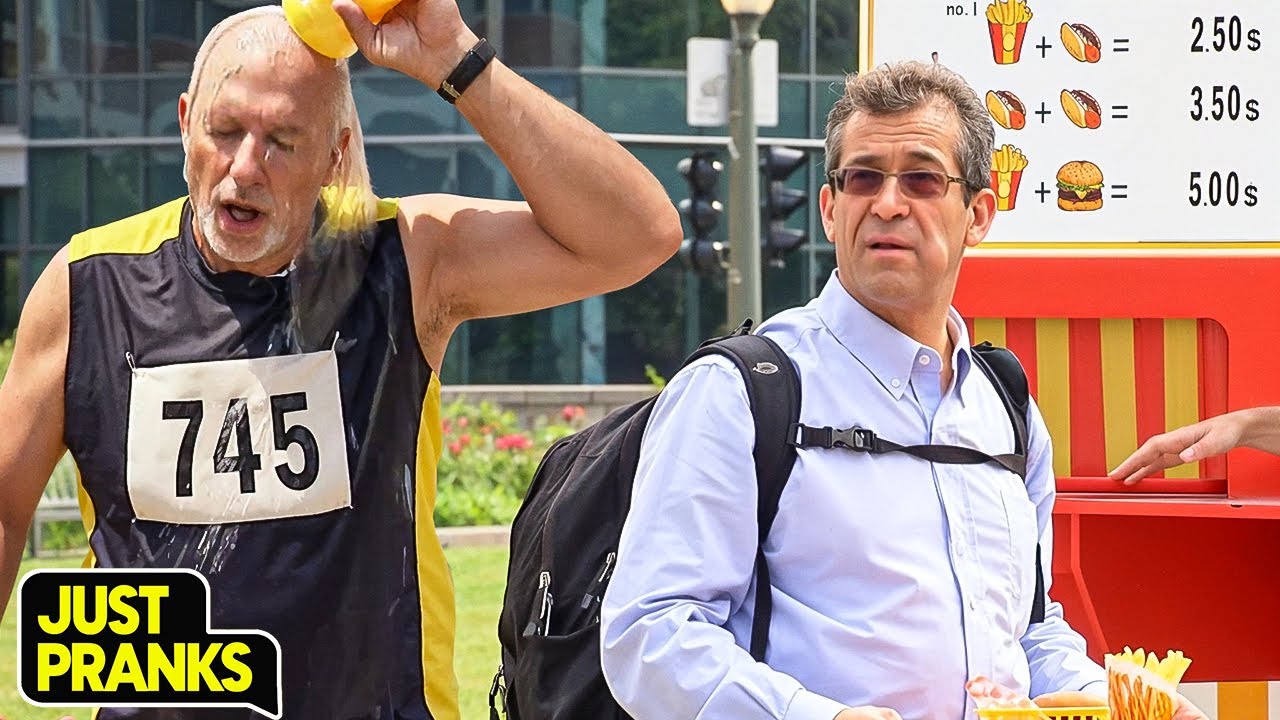 Runner Steals the Customer's Drink Right Off the Tray! 😳🥤😂 | Just Pranks