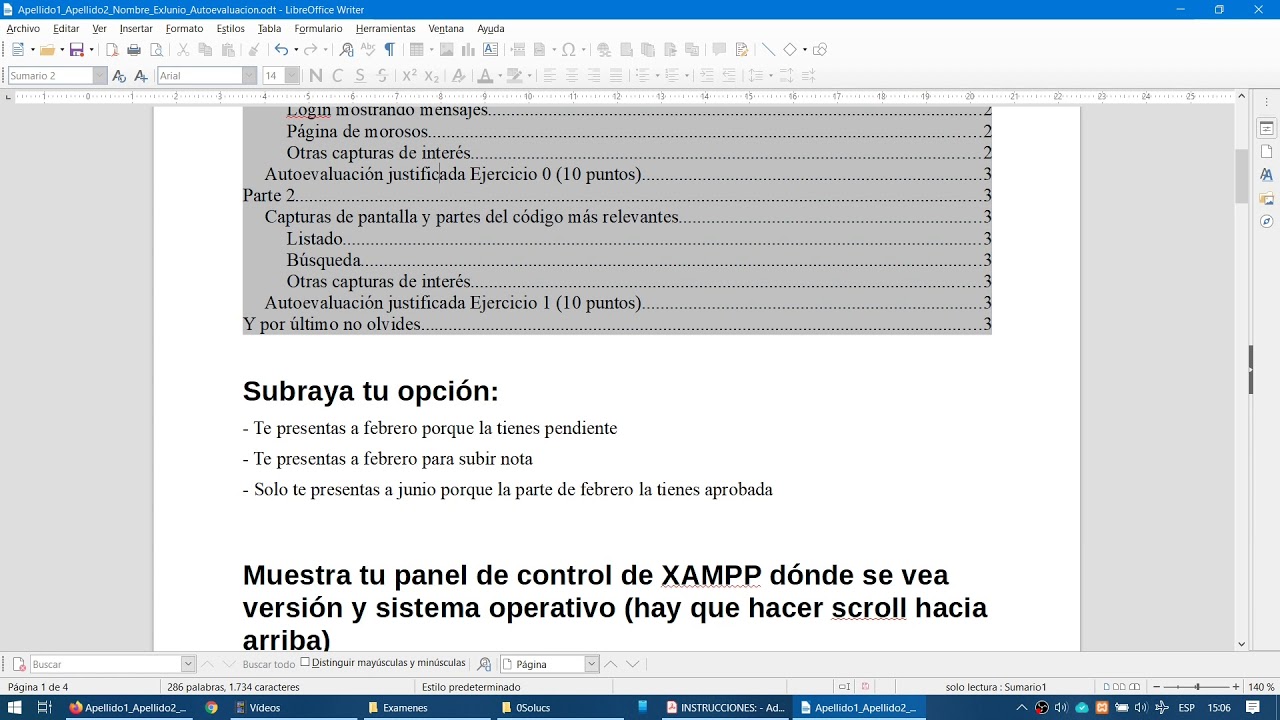 Indicaciones examen DWES 2020 - IES Aguadulce